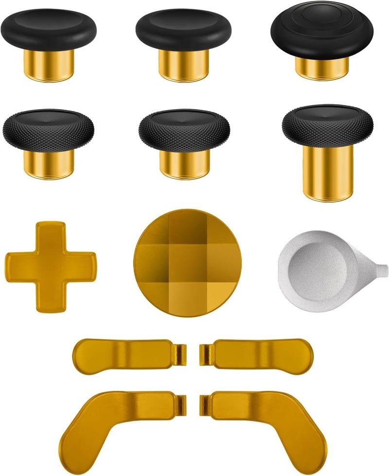 KOOWOD 13 in 1 Magnetic Thumbsticks Analog Sticks Replacement Joystick Parts Repair Accessories Kit Component Set with 4 Paddles, 2 D-Pads, 1 Tool for Xbox Elite Series 2 and Core Controller - Image 1